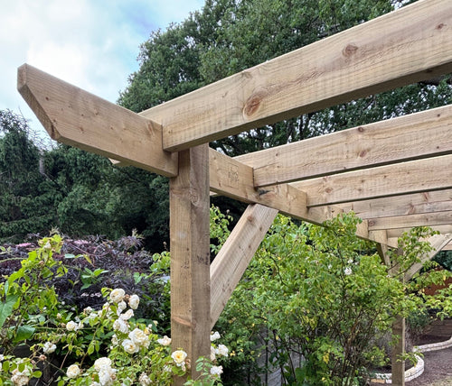 Hanging Eaves Pergola - 1.8m Width