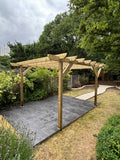 Hanging Eaves Pergola - 1.8m Width